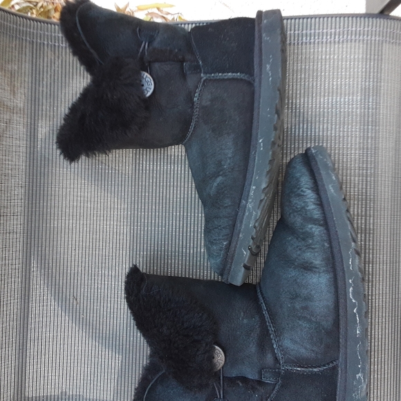 UGG ladies black boots size 9 - Picture 9 of 10